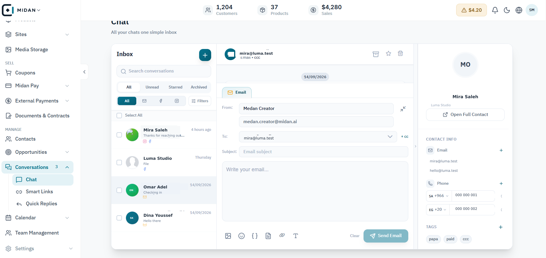 Start from the shared inbox