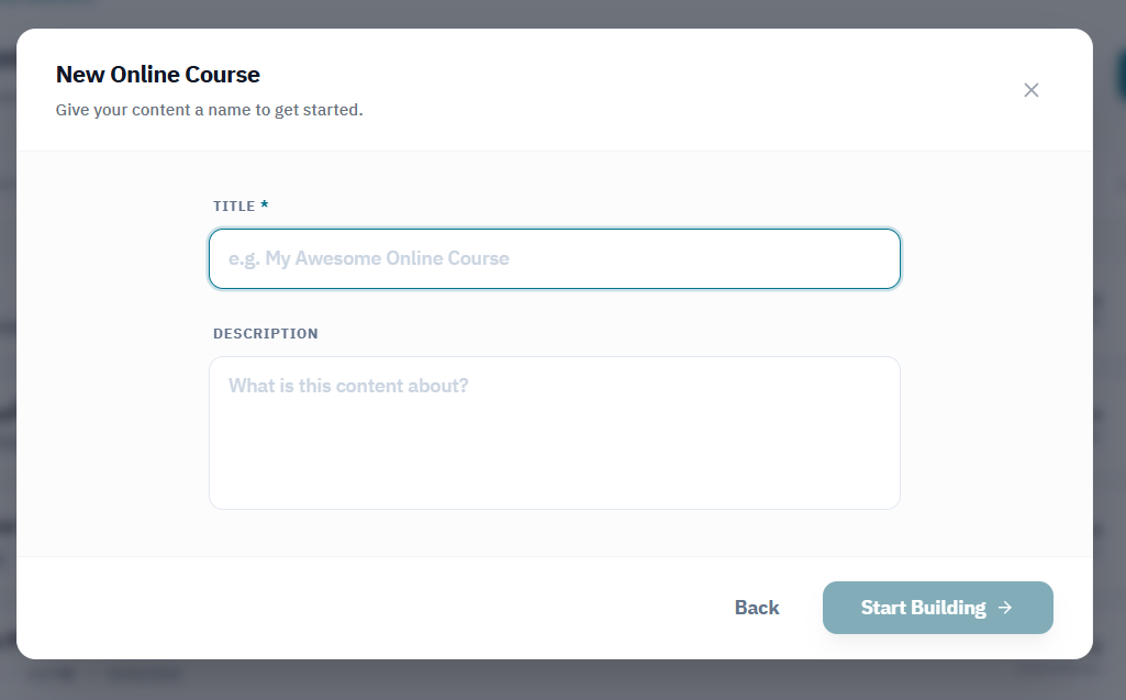 Add a course to the content library