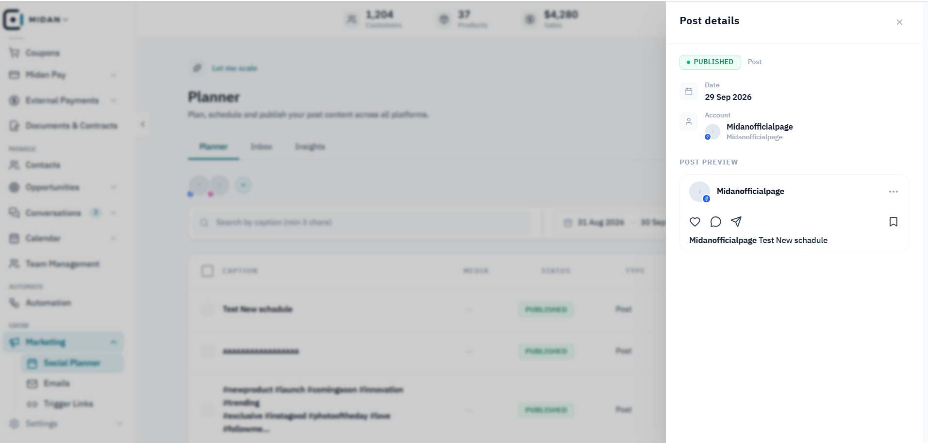 Review a published post