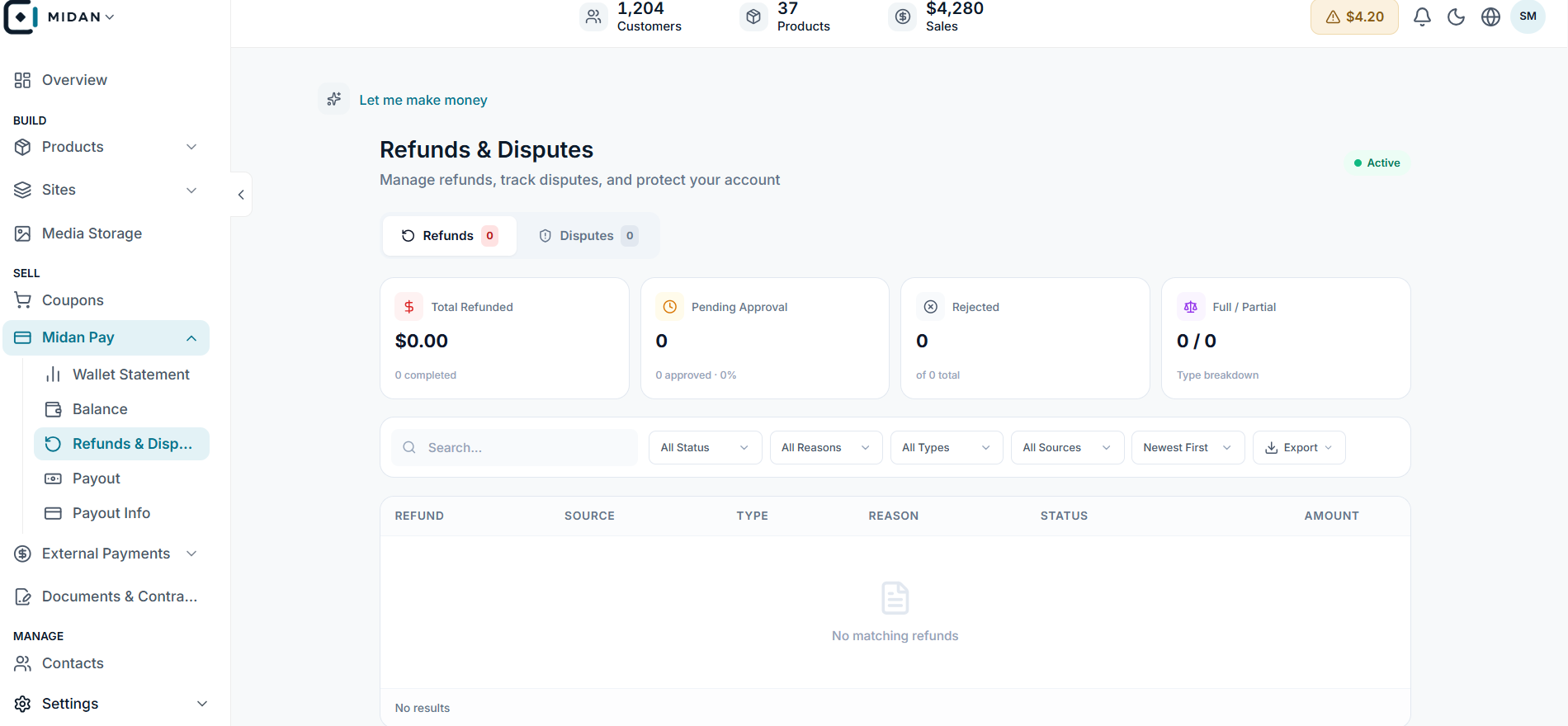 Manage refunds and disputes