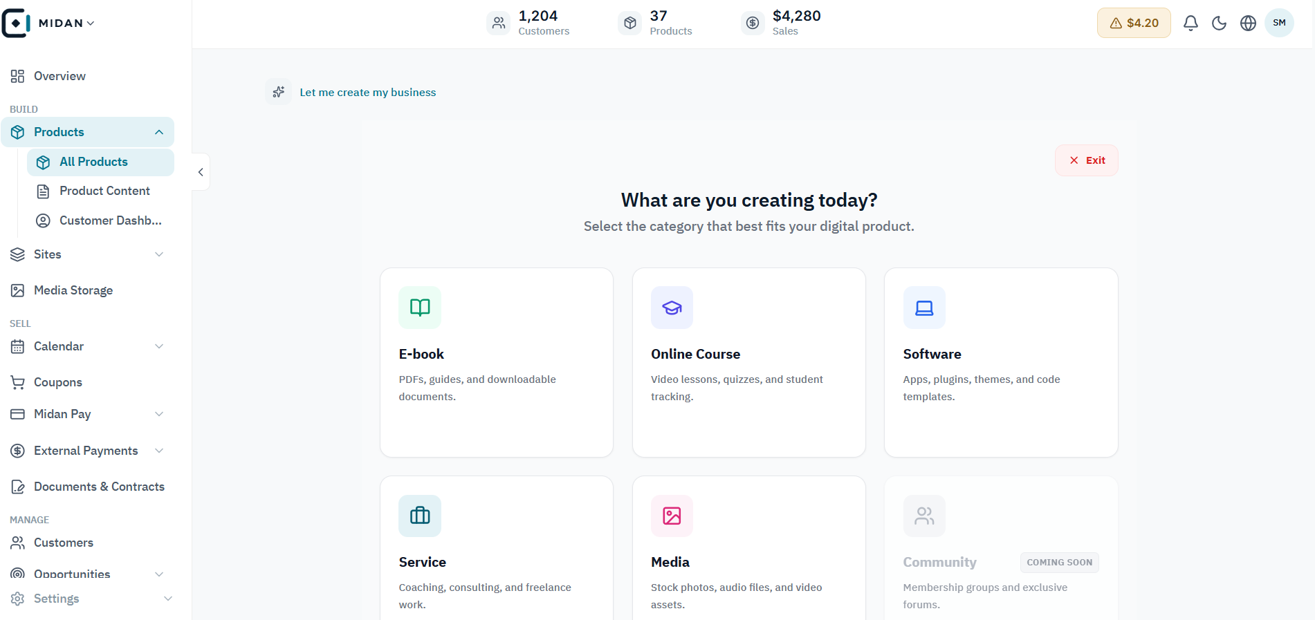 Choose a format for each product