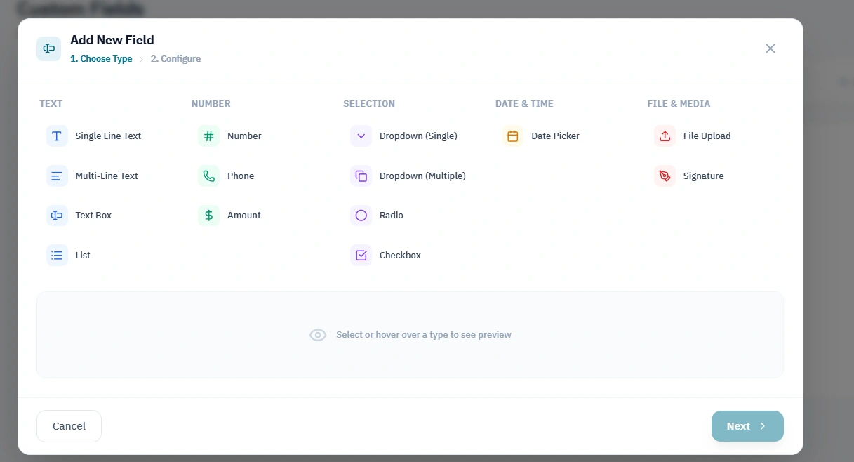 Add a custom field