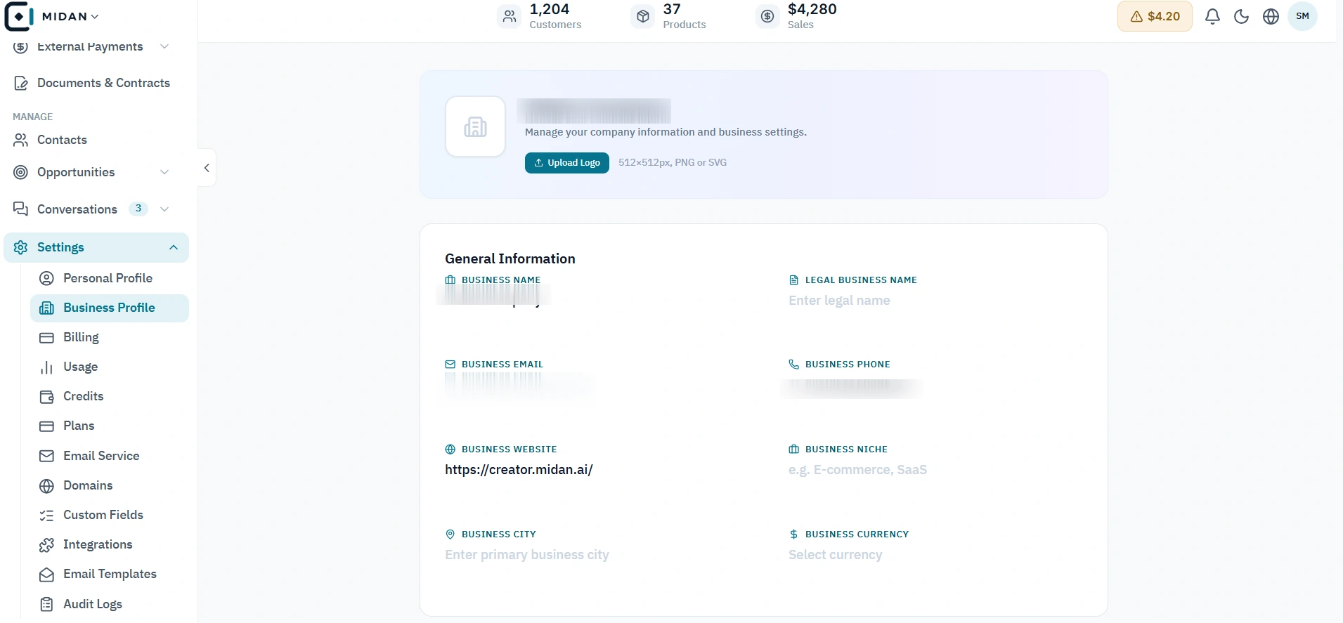 Business profile